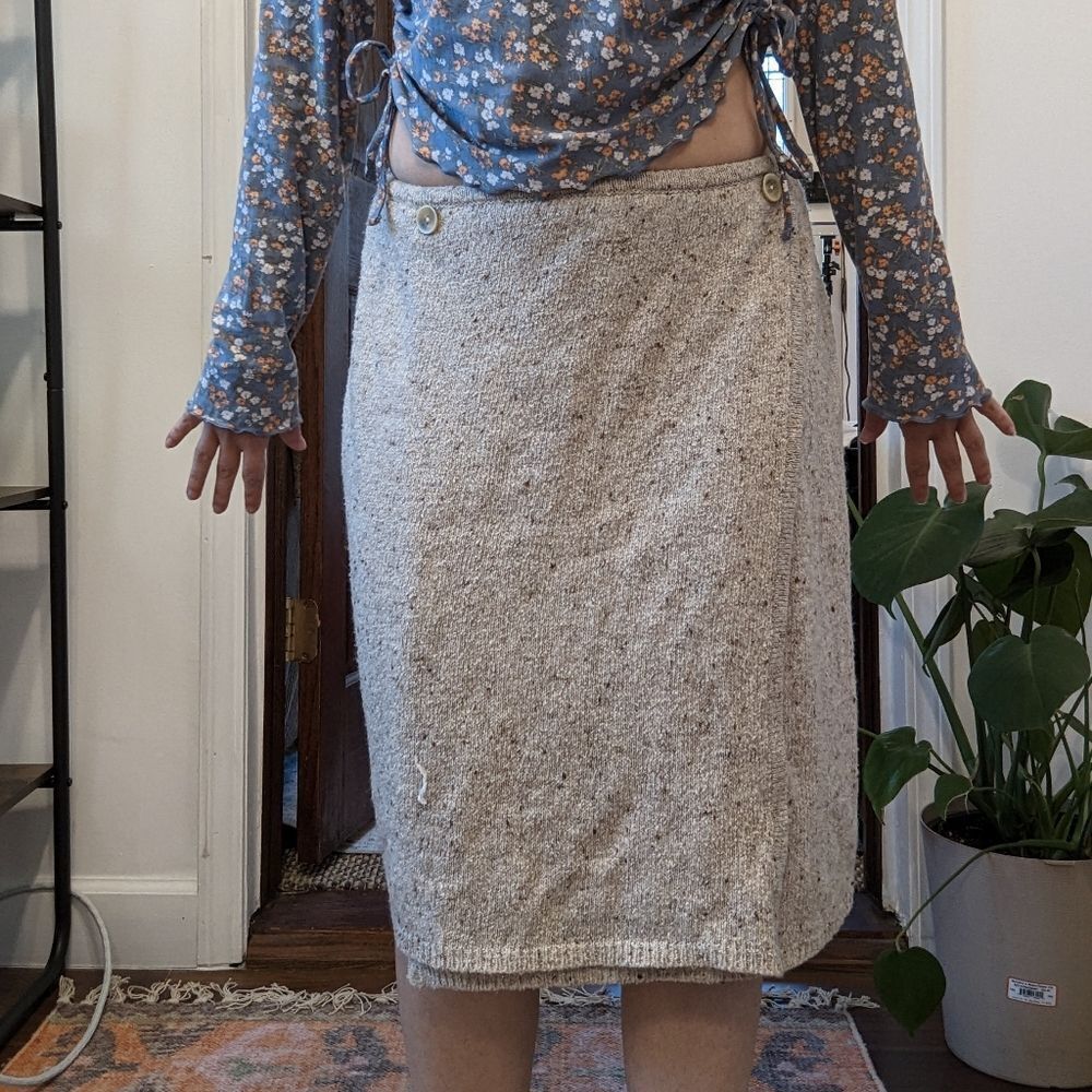 Vittadini Silk Wool Skirt‎ (Women's L)